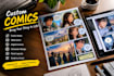 create custom webcomics, comic strips and digital comic art