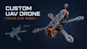 design custom fpv vtol uav drone frame chassis and mechanical cad model