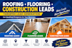 generate targeted roofing leads, flooring leads and construction leads