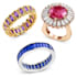design custom earring  gemstone settings in 3d cad