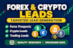 do forex leads, crypto leads