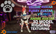 create a custom 3d vrchat avatar for you
