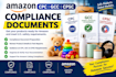 create amazon CPC, gcc, and cpsc compliance documents
