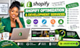 do shopify optimization increase speed custom coding theme customization SEO web