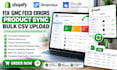 fix shopify simprosys google merchant center feed errors sync bulk csv upload