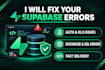 fix your supabase backend, rls, auth, and database issues