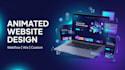 design animated webflow, animated wix website and animated website