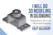 do 3d modeling in solidworks and 2d to 3d conversion