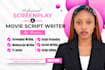 do screenwriting screen play script writing movie script film script tv series