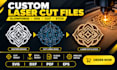 design custom glowforge files for laser cutting and etching from images