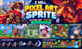 pixel art sprite, 2d pixel art, 8 bit art, sprite animation character design