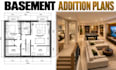 design basement addition plans with cad documentation