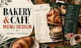 design a bakery menu and cafe menu with an editable price list