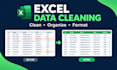 clean, format, and organize excel spreadsheets