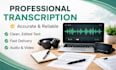 do audio and video transcription