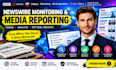 monitor newswire coverage and deliver media tracking reports for PR teams