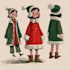 create custom christmas character designs and illustrations
