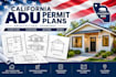 draft california adu permit plans and architectural drawings