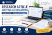 write and prepare article for submission on google scholar and scopus journals