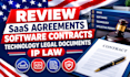 review saas agreements, software contracts and technology legal documents