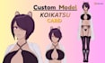 create koikatsu model, custom character cards