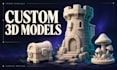 create a custom 3d model for props and tabletop objects