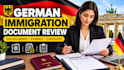 review german immigration document, supporting evidence and application papers