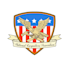 design clean military badge patch round sticker label