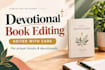 edit and proofread your christian devotional or prayer journal book