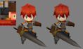 create ps1 ps2 psx low poly 3d character animation rigging retro game animation