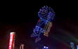 create 3d drone show animation and cinematic drone light show