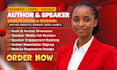 design a professional speaker and author personal brand website