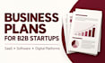 write a business plan for your b2b startup