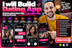 build dating app, matchmaking chat app, tinder clone app, dating website