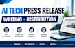 do ai tech press release writing pr distribution submit press release