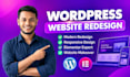 redesign your wordpress website and rebuild it with elementor
