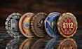 create challenge coin, crypto token and 3d logo design