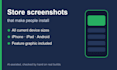 design app store and google play screenshots for your app