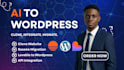 clone website, base44 migration, api integration, claude, lovable to wordpress
