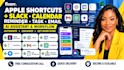 apple shortcuts slack calendar reminder task email ai assistant workflow gemini