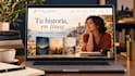 create a professional author website in spanish