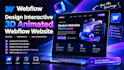 3d animated website 3d landing page 3d webflow memberstack interactive website