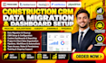 do procore data migration buildertrend hubspot CRM jobnimbus pipedrive dashboard