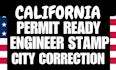 provide california permit drawings and stamping set as architect for permit plan