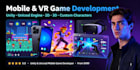 do 2d, 3d mobile game development as unity, unreal engine game vr character