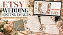design etsy listing images for wedding invitation templates