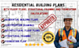residential plan with floor plan,c and foundation calculations