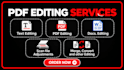 provide professional PDF file editing service