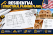design residential structural framing plans and blueprints