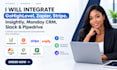 integrate gohighlevel, zapier, stripe, insightly, monday CRM, slack, pipedrive